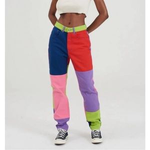 NWT The Ragged Priest Colorblock Jeans